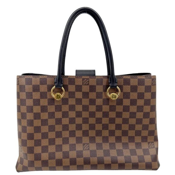 Louis Vuitton  LV Riverside Damier Ebene Satchel Bag Brown - Picture 3 of 14